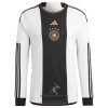 Officiële Voetbalshirt Duitsland Sane 19 Thuis WK 2022 Lange Mouw - Heren